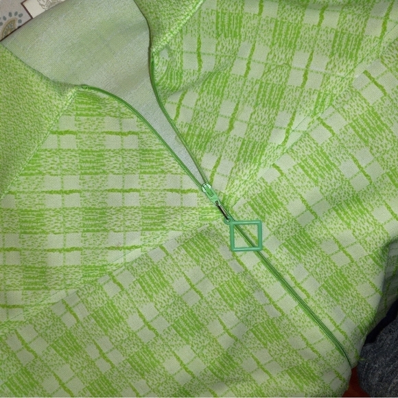 Rare NWT VINTAGE 1963/64  ILGWU BRIGHT GREEN DOUBLE KNIT PULLOVER - Picture 7 of 9